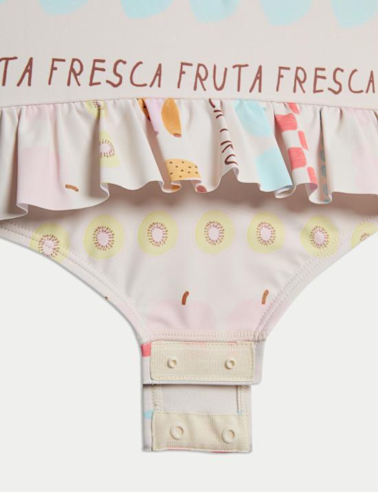 Badeanzug mit Obstprint (0–3 J.)