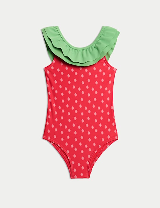 Strawberry Print Swimsuit (0-3 Yrs)