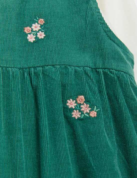 Conjunto de 2 piezas 100% algod&oacute;n bordado (0-3&nbsp;a&ntilde;os)