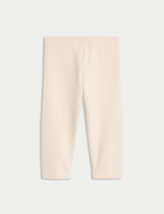 Cotton Blend Fleece Lined Leggings (0-3 Yrs)