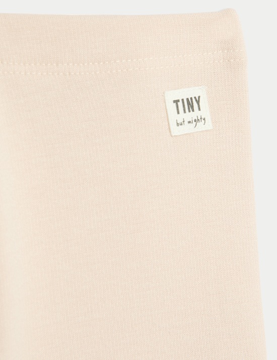 Cotton Blend Fleece Lined Leggings (0-3 Yrs)