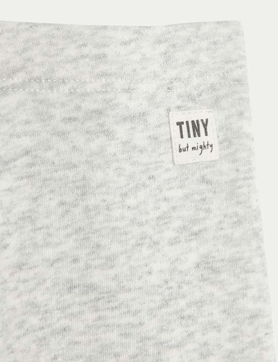 Cotton Blend Fleece Lined Leggings (0-3 Yrs)