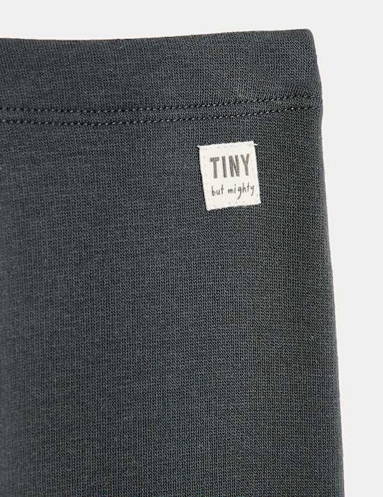Cotton Blend Fleece Lined Leggings (0-3 Yrs)
