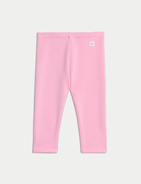 Cotton Blend Fleece Lined Cosy Leggings (0 Mths-6 Yrs)