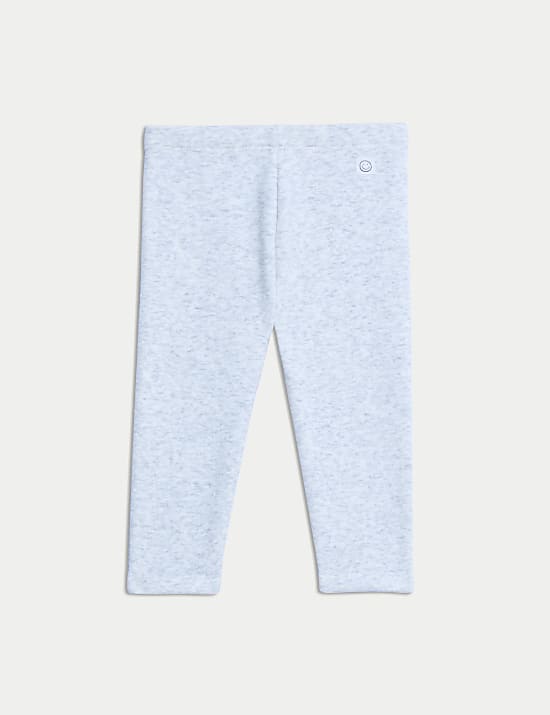 Zachte legging van katoenmix met fleecevoering (0-6 jaar)