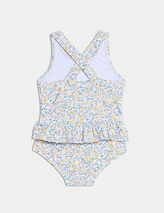 Ditsy Print Frill Swimsuit (0-3 Yrs)