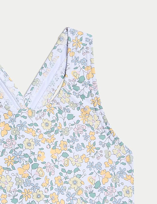 Ditsy Print Frill Swimsuit (0-3 Yrs)