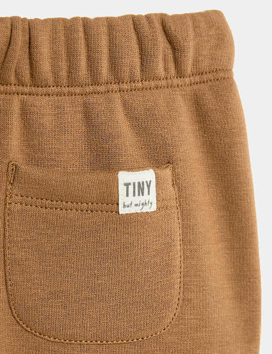 Jogginghose aus Baumwollmischgewebe mit Fleecefutter (0–3 J.)