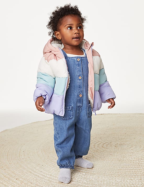 Stormwear&trade; Borg Lined Padded Jacket (0-3 Yrs)