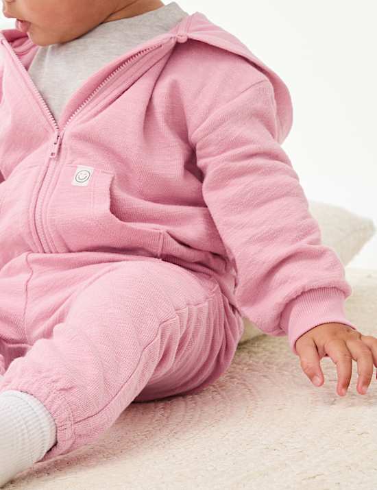 Sweat 100 % coton à capuche et fermeture à glissière (jusqu’au 6 ans)