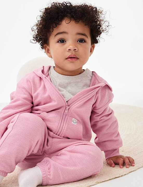 Sweat 100 % coton à capuche et fermeture à glissière (jusqu’au 6 ans)