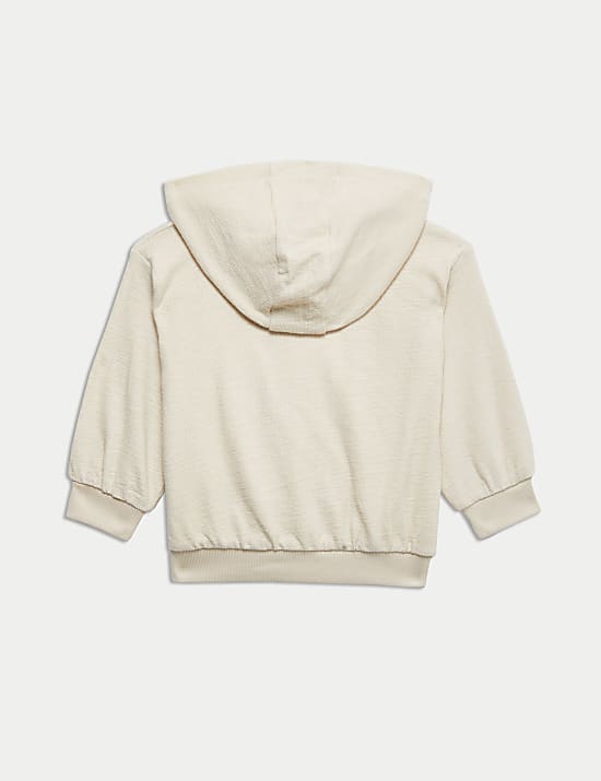 Sweat 100 % coton à capuche et fermeture à glissière (jusqu’au 6 ans)