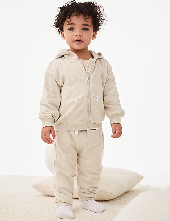 Sweat 100 % coton à capuche et fermeture à glissière (jusqu’au 6 ans)