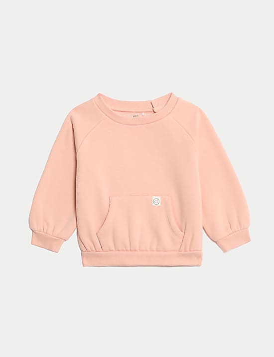 Cotton Blend Fleece Lined Sweatshirt (0-3 Yrs)