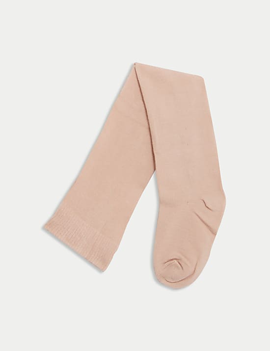 Pure Cotton Floral Dress with Tights (0-3 Yrs)