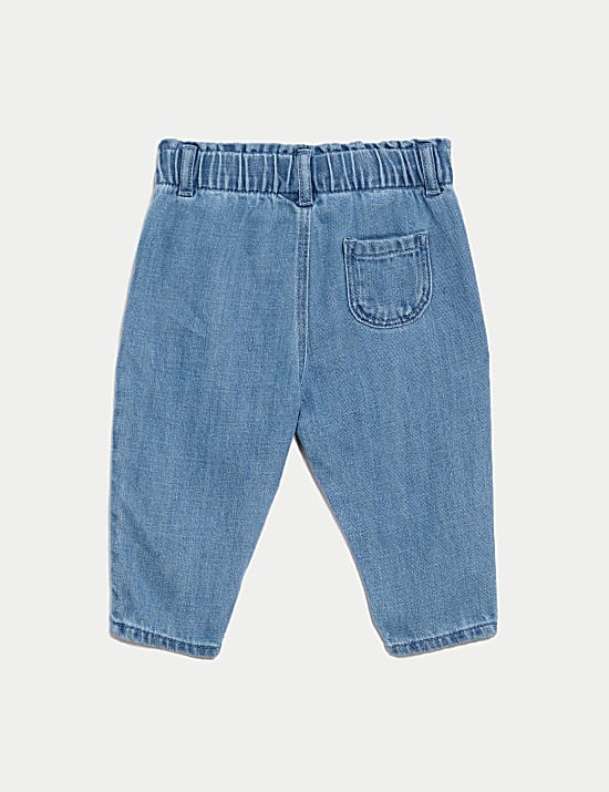 Cotton Rich Elasticated Waist Jeans (0-3 Yrs)