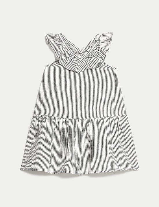 Robe en coton &agrave; rayures (jusqu&rsquo;au 3&nbsp;ans)