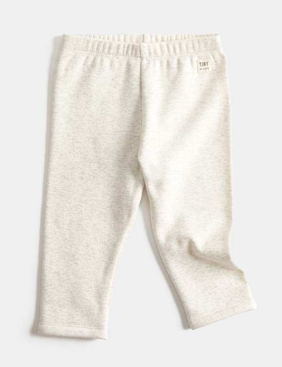 Cotton Blend Fleece Lined Leggings (0-3 Yrs)