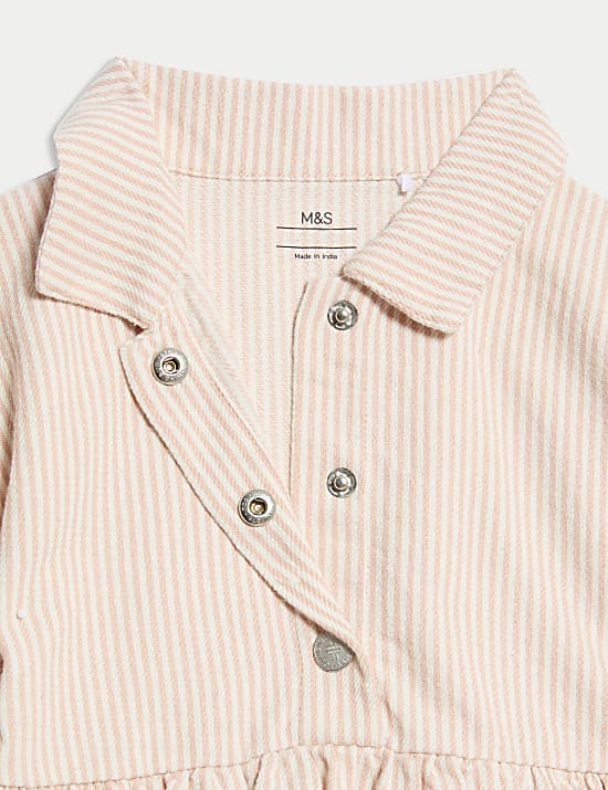 2pc Cotton Rich Striped Dress with Tights (0-3 Yrs)