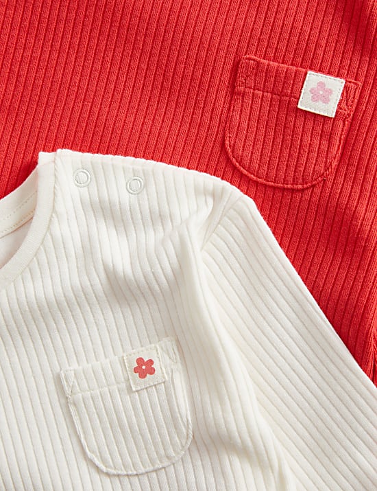 Τοπ με υψηλή περιεκτικότητα σε βαμβάκι (0-3 ετών), σετ των 3