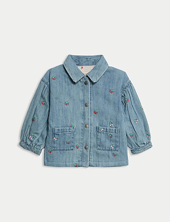 2pc Denim Embroidered Jacket & Jeans Outfit (0-6 Yrs)
