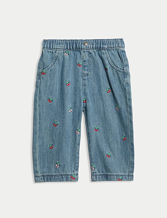 2pc Denim Embroidered Jacket & Jeans Outfit (0-6 Yrs)