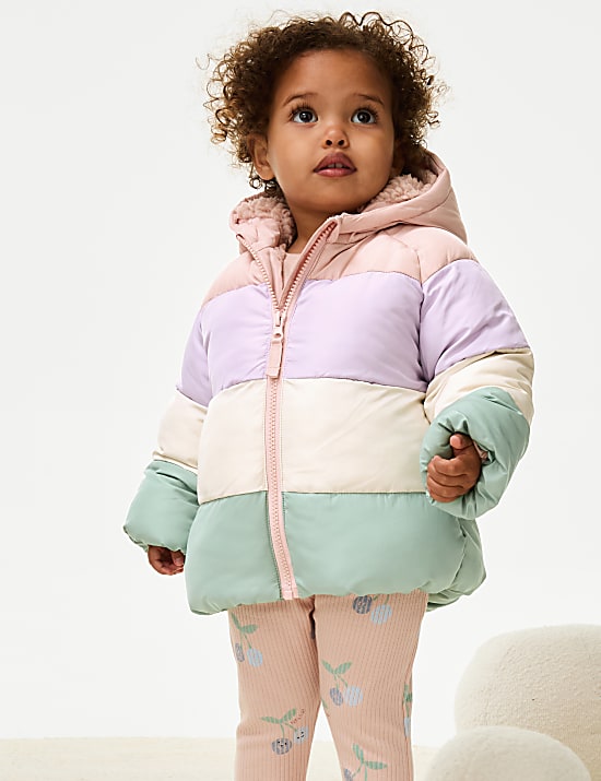 Παλτό με ενίσχυση και επένδυση από συνθετική προβιά Stormwear™ (0-3 ετών)