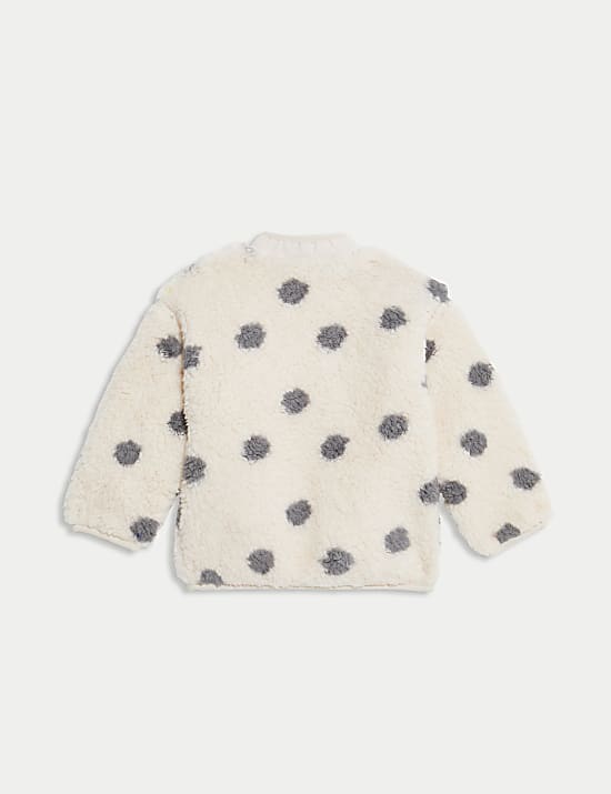 Borg Spot Zip Jacket (0-3 Yrs)