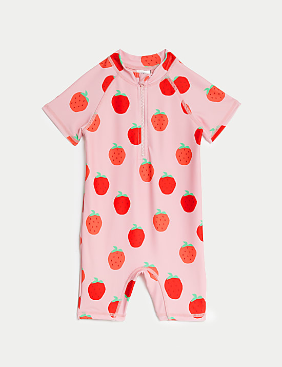 Strawberry Print All In One (0-3 Yrs)