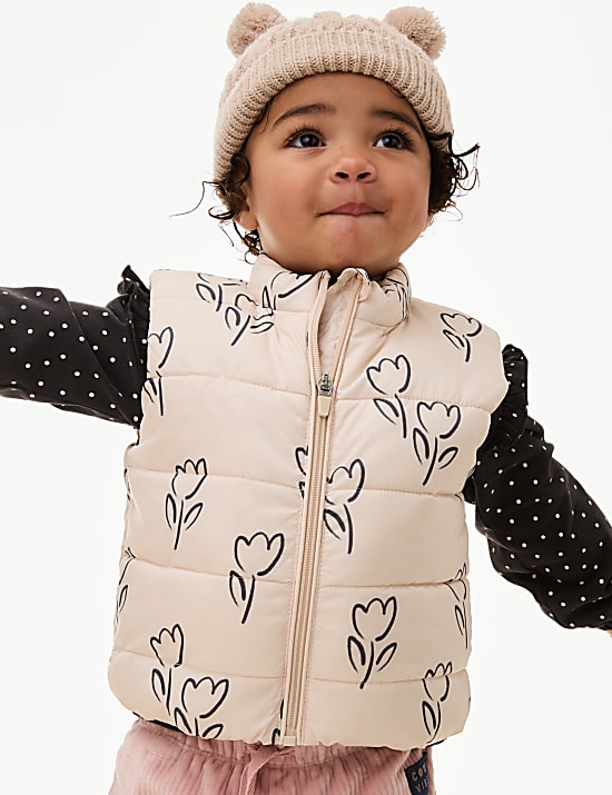 Tulip Print Gilet (0-3 Yrs)