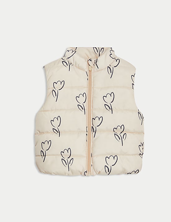 Tulip Print Gilet (0-3 Yrs)