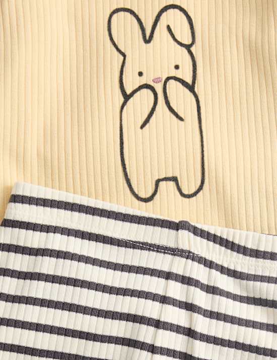 2pc Cotton Rich Bunny Outfit (0-3 Yrs)