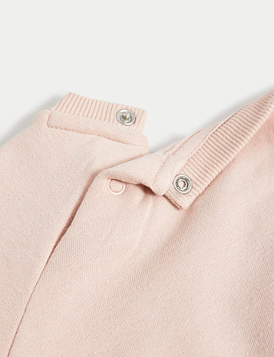 Cotton Rich Happy Mood Slogan Sweatshirt (0-3 Yrs)