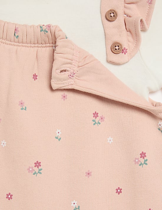 2pc Cotton Rich Ditsy Floral Outfit (0-3 Yrs)