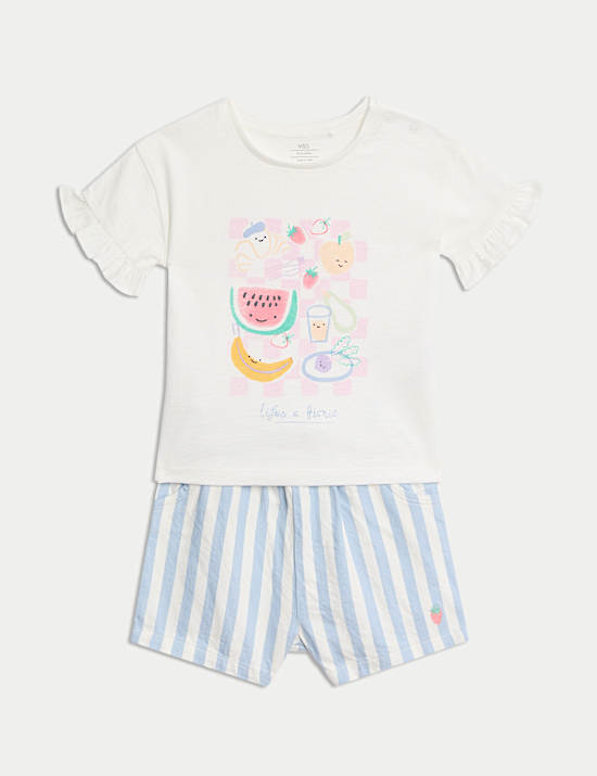 2pc Pure Cotton Top & Bottom Outfit (0 Mths-3 Yrs)