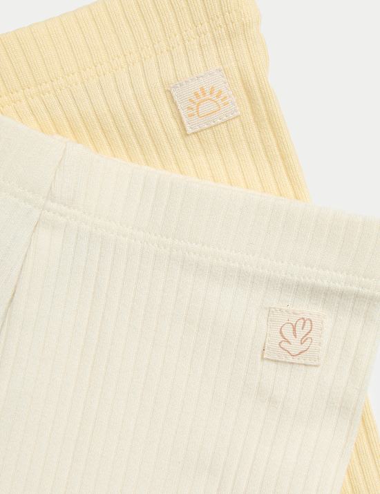 Ριμπ κολάν με υψηλή περιεκτικότητα σε βαμβάκι, 3 τεμάχια (0-3 ετών)