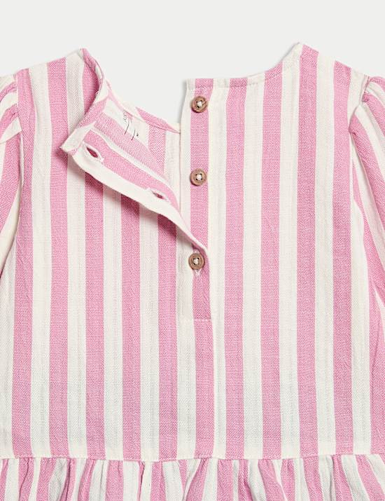 2pc Pure Cotton Striped Top & Jeans Outfit (0-6 Yrs)