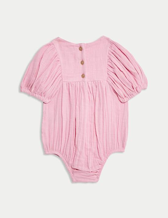Pure Cotton Strawberry Romper (0-3 Yrs)