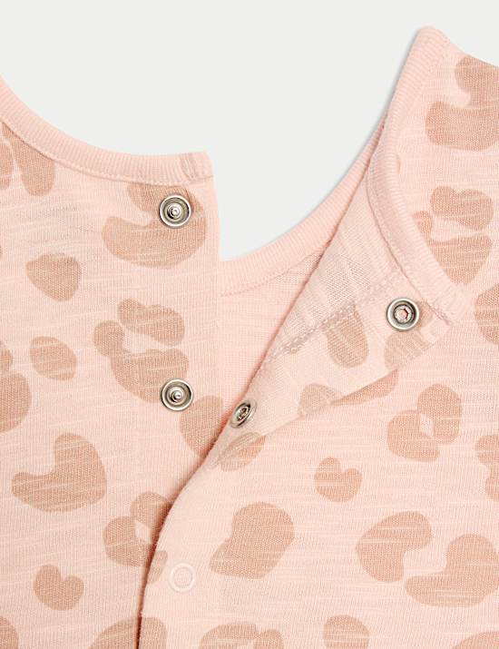 Pure Cotton Jersey Animal Print Romper (0 Mths - 3 Yrs)