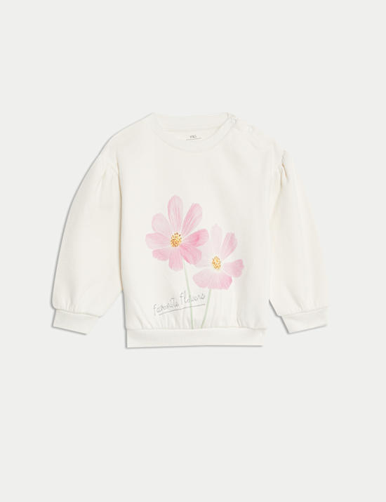 2pc Cotton Rich Floral Top & Leggings Outfit (0-3 Yrs)