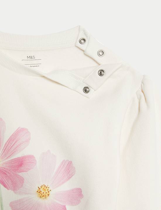 2pc Cotton Rich Floral Top & Leggings Outfit (0-3 Yrs)