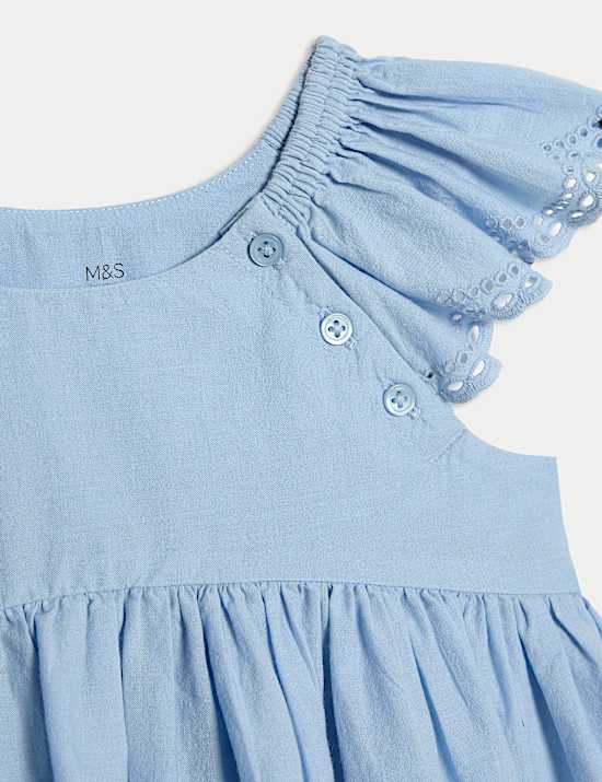 Dvoud&iacute;ln&yacute; outfit s v&yacute;&scaron;ivkou, z čist&eacute; bavlny (0 měs&iacute;ců &ndash; 3 roky)