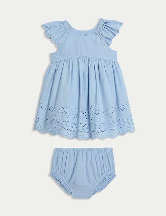 Dvoud&iacute;ln&yacute; outfit s v&yacute;&scaron;ivkou, z čist&eacute; bavlny (0 měs&iacute;ců &ndash; 3 roky)