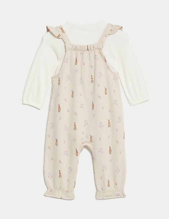 Cotton Rich Peter Rabbit&trade; Dungaree Outfit (0-3 Yrs)