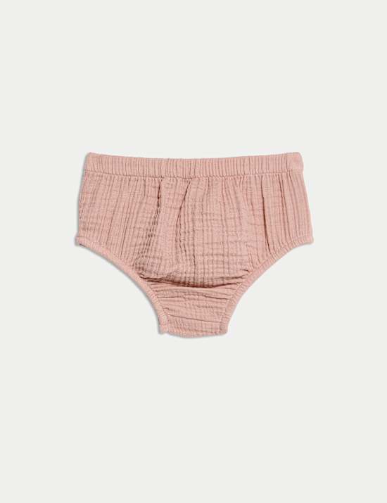 2pc Pure Cotton Collar Dress With Knickers (0-3 Yrs)