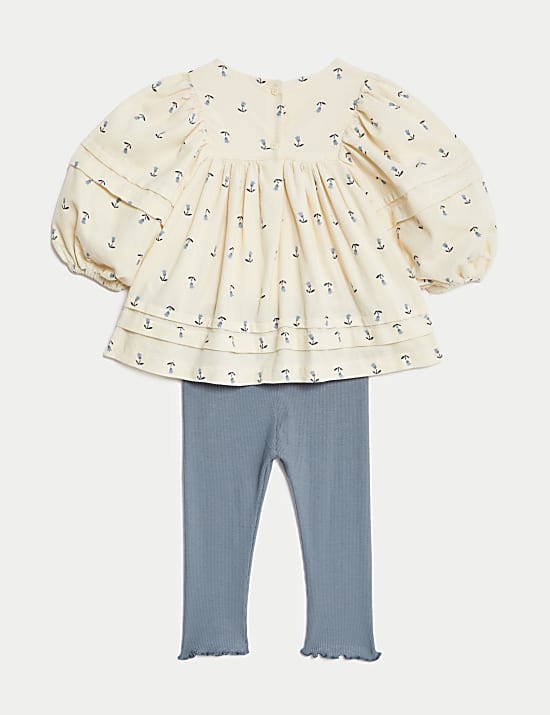 Ensemble 2&nbsp;pi&egrave;ces en coton (jusqu&rsquo;au 3&nbsp;ans)