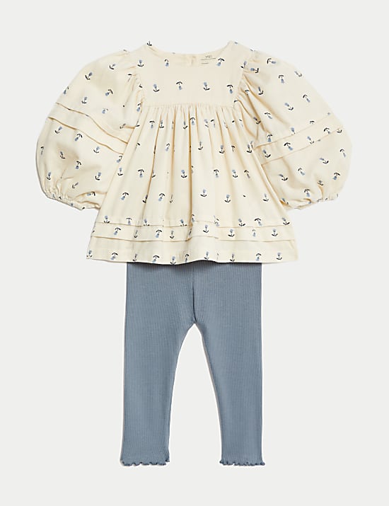 Ensemble 2&nbsp;pi&egrave;ces en coton (jusqu&rsquo;au 3&nbsp;ans)