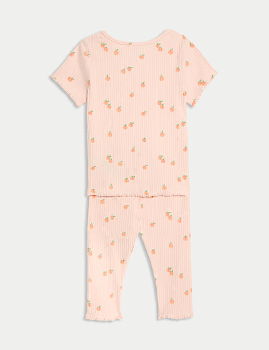 2pc Cotton Rich Orange Top & Bottom Outfit (0-3 Yrs)