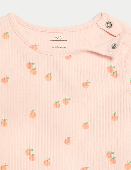 2pc Cotton Rich Orange Top & Bottom Outfit (0-3 Yrs)