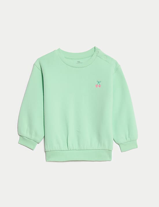 Σύνολο με κερασάκια και υψηλή περιεκτικότητα σε βαμβάκι (0-6 ετών), σετ των 2